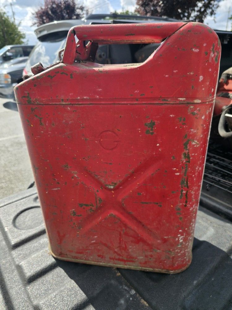 Old Metal Gas Can