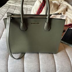 Michael koros Mercer Large Saffiano Leather Tote Bag