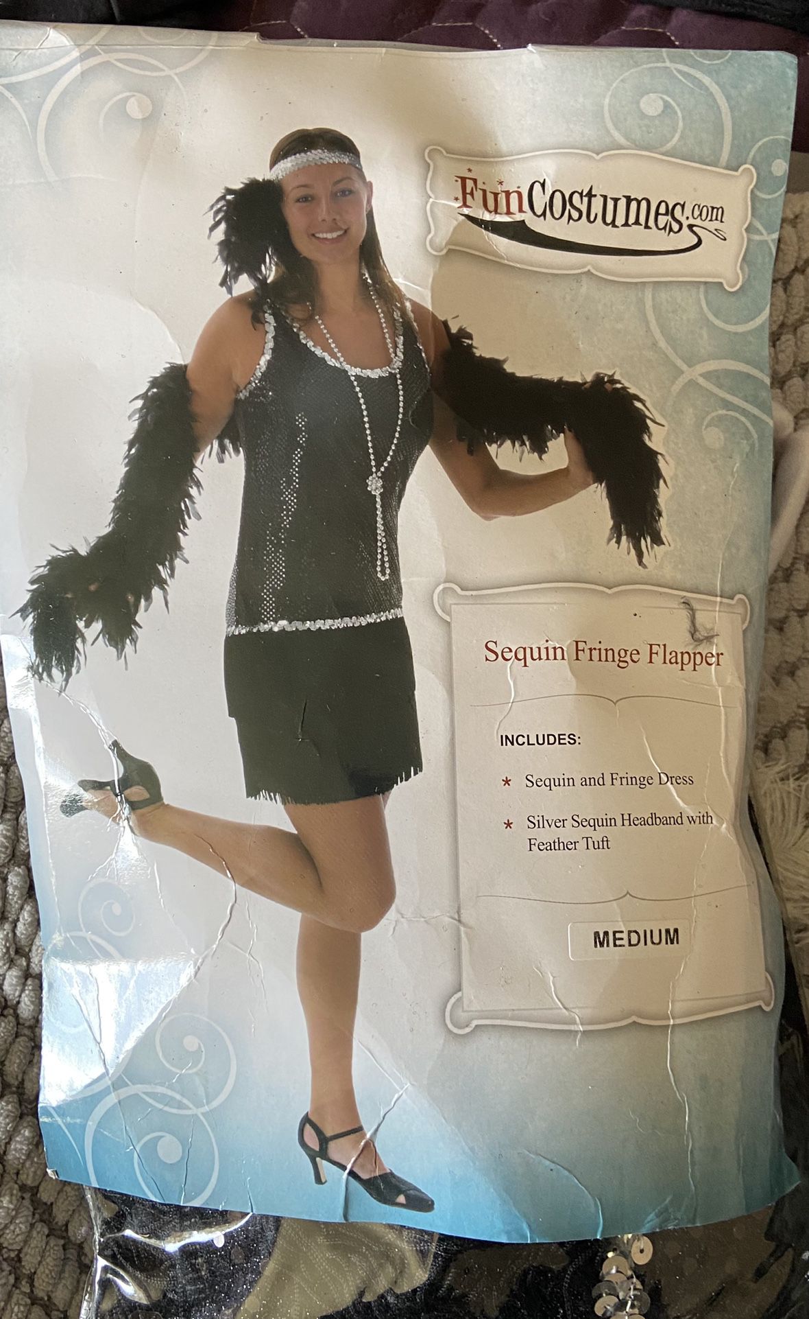 Sequin Fringe Flapper Costume