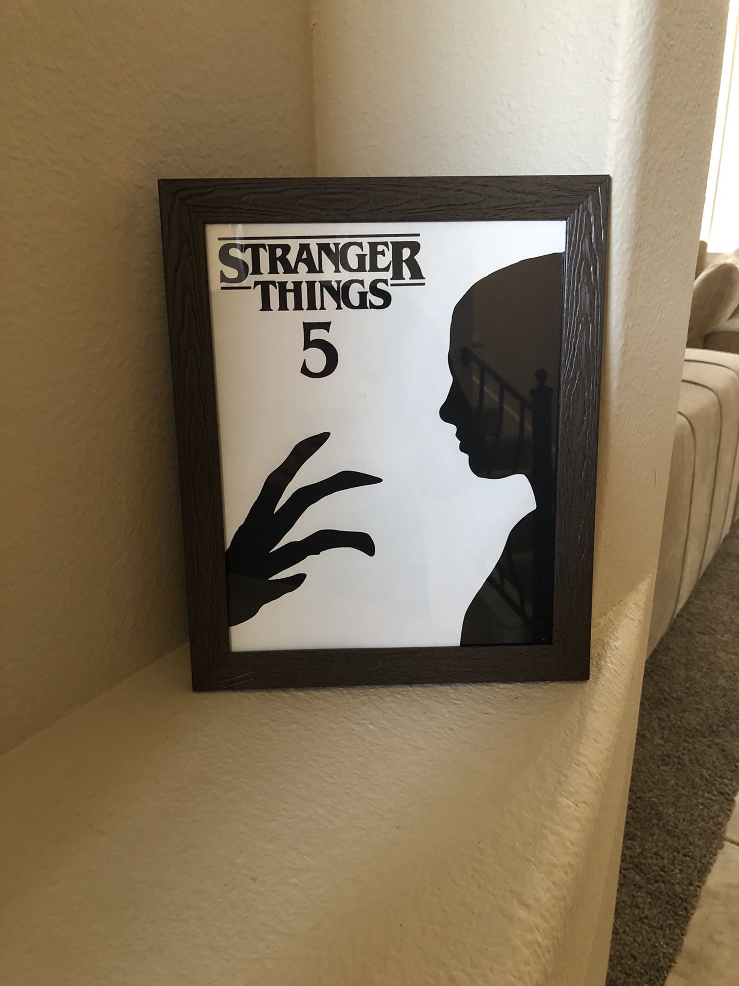 8 x 10 picture frame, silhouette custom-made