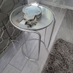 Glass End Table