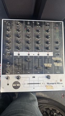 Numark M6 USB 4-Channel DJ Mixer (For Parts)