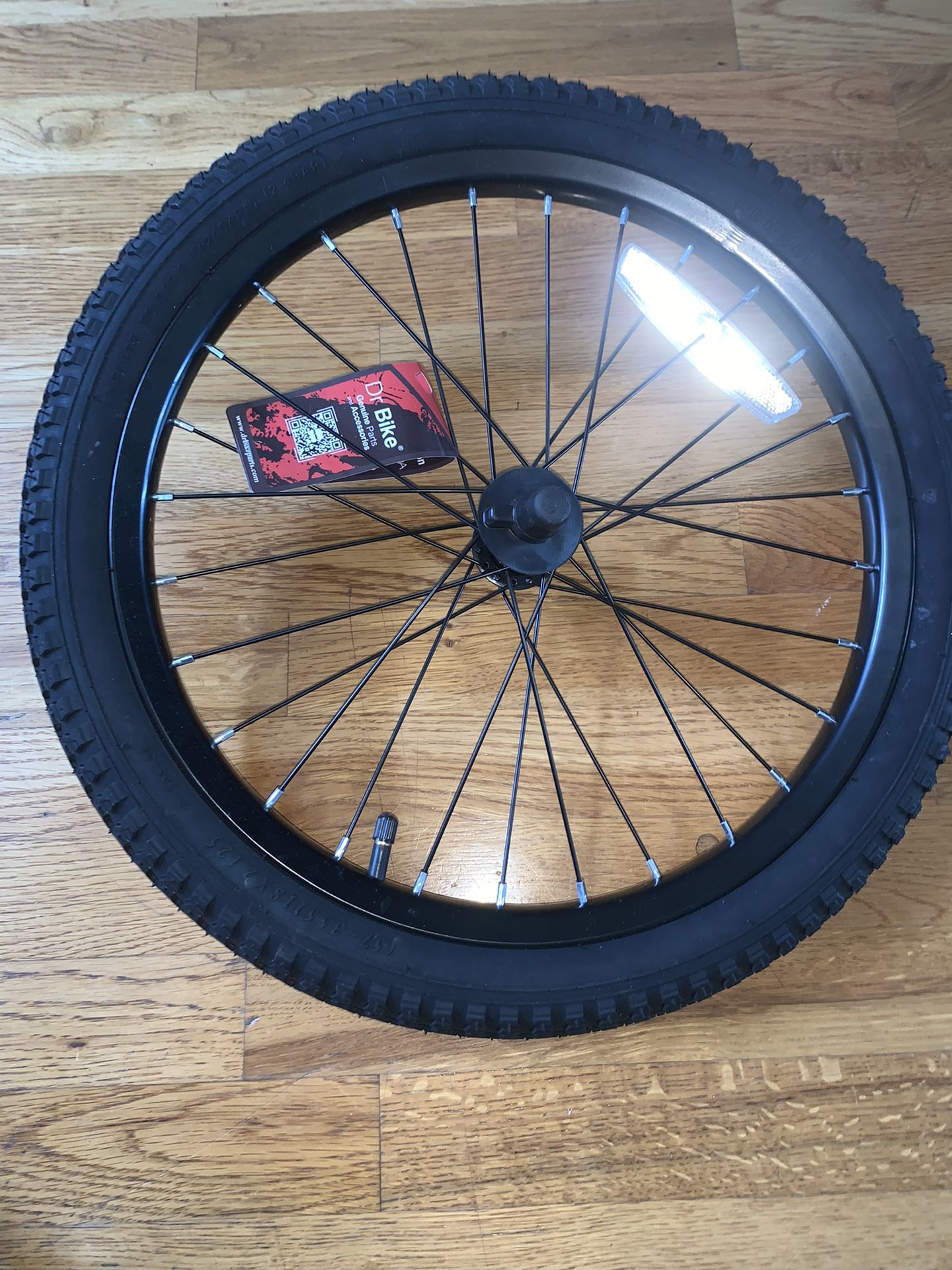 NEW- JOYSTAR 18 Inch Kids Bike Front Wheels Replacement with Solid Air Rubber Tire and Inner Tube, Bicycle Bike Wheels Don't Fit with Huffy Bike,
