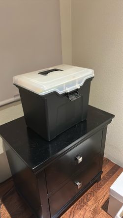 Plastic file cabinet