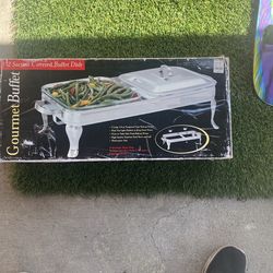 2 Section Covered Buffet Dish