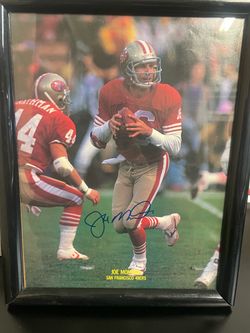 Joe Montana autographed photo 8” x 10” no COA