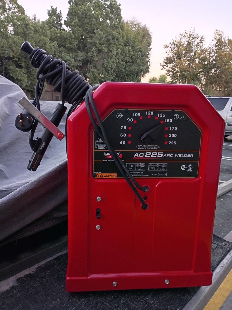 Brand New Lincoln Stick Welder ac 225v +New Gloves * Chipping Hammer * New5/32
