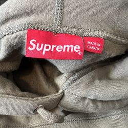 Supreme Small Box Logo Hoodie Light Olive Size Large