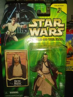 Brand New Star Wars Collection 2 Power of the Jedi Eeth Koth Action Figure