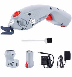 MXBAOHENG Wbt-1 Electric Scissors Cordless & Corded Use Rechargeable Cardboard Cutter with A Blade, for Cutting Fabric/Leather/Carpet/Rubber