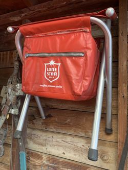 Vintage Lone Star  Beer Chair W/Cooler 