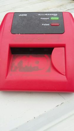 Counterfeit money reader.