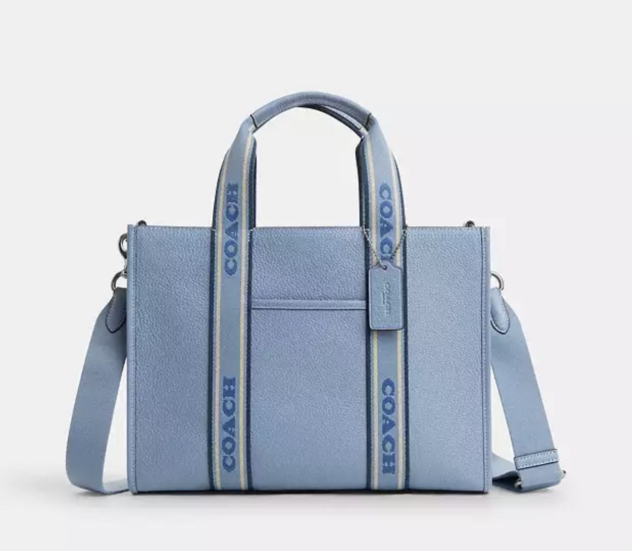 Coach Blue Smith Tote Purse Handbag