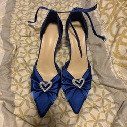 Royal blue heels