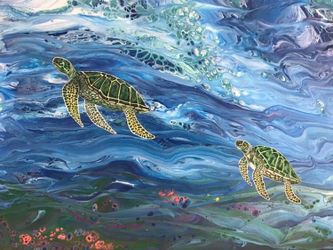 Original art by artist 18 x 24 inch on canvas