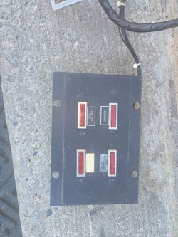 Electrical contactor panel / control board with four contact blocks