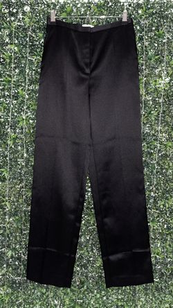Black High waisted Satin Pants - H&M