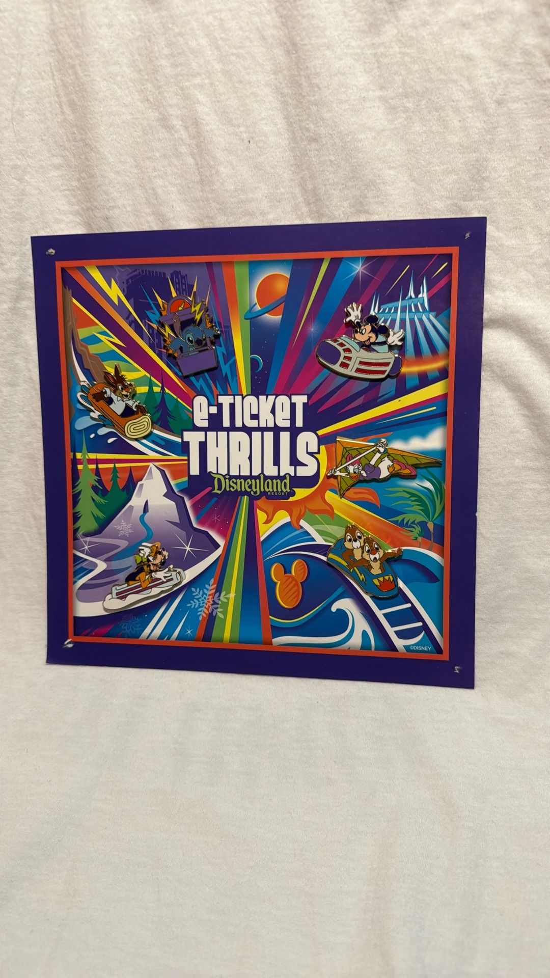 E-Ticket Thrills Disneyland Pin Set