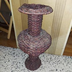 Wicker Flower Vase