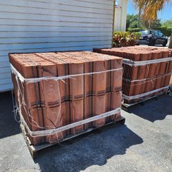Two pallets of leftover Roof tiles