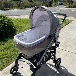 Bassinet stroller with Toddler Seat
