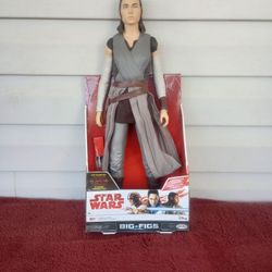 Star Wars Big Fig, The Last Jedi, Rey Action Figure 18 inch tall