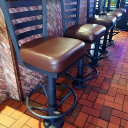 New 3 Floor Attached Bar Stools 