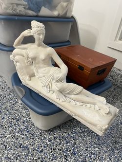 Lady Statute Concrete