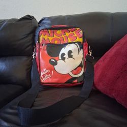 DISNEY HELLO FOLKS MICKEY MOUSE VINYL BAG