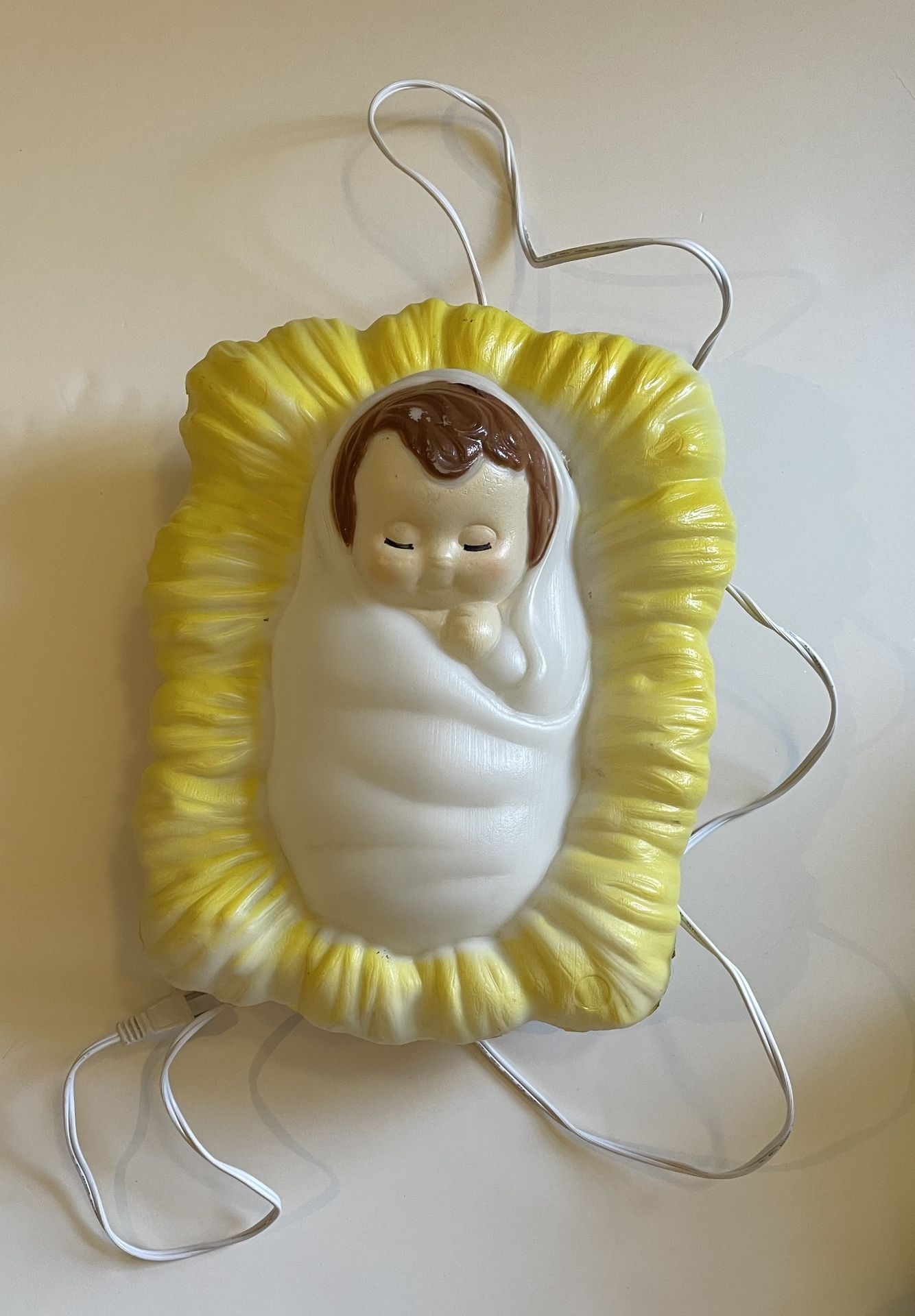 Vintage Baby Jesus Blow Mold