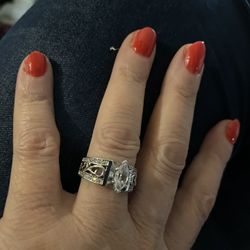 Beautiful 14K GOLD Plated With Grade AAA Zirconia .... Size 8