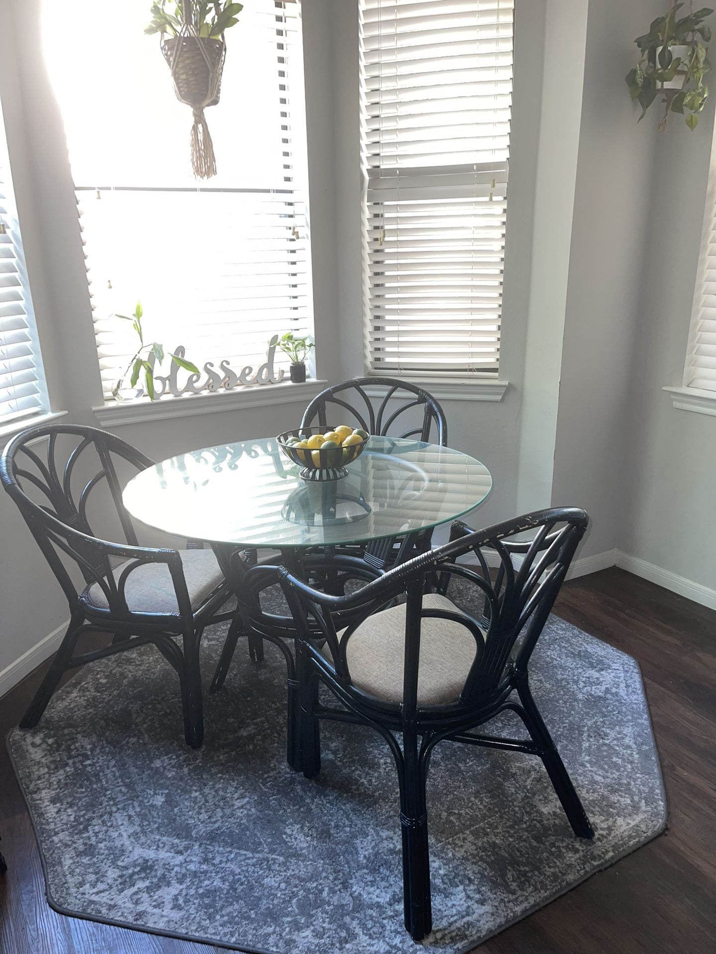 Table And Chairs & Rug