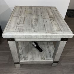 End Table With USB Charging