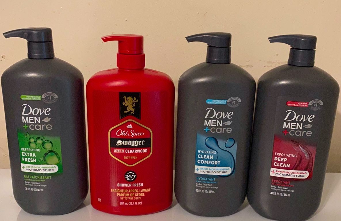 Dove & Old Spice Body Wash (30&33fl Oz)