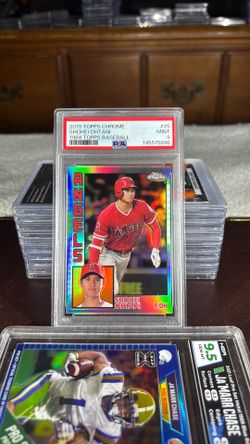 2019 Topps Chrome Shohei Ohtani 1984 Refractor PSA Mint 9