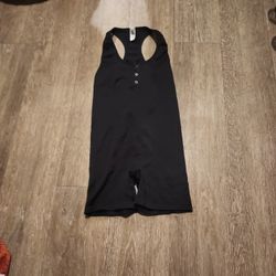 Medium Women's Black Tank Romper