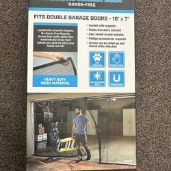 Double garage Magnetic Screen Door