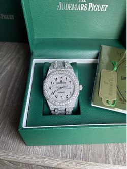 Custom Moissanite AP Watch