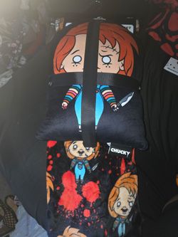 Chucky Halloween Blanket and pillow set