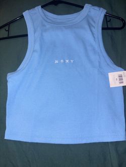 Roxy Ribbed Crop Tank Top XS