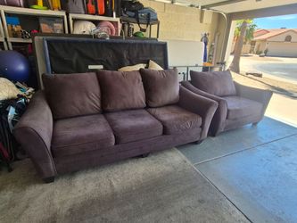 Hideabed Couch and matching Oversized Chair.