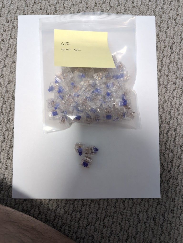 Zeal PC Zealios Tactile Keyboard Switches - 68