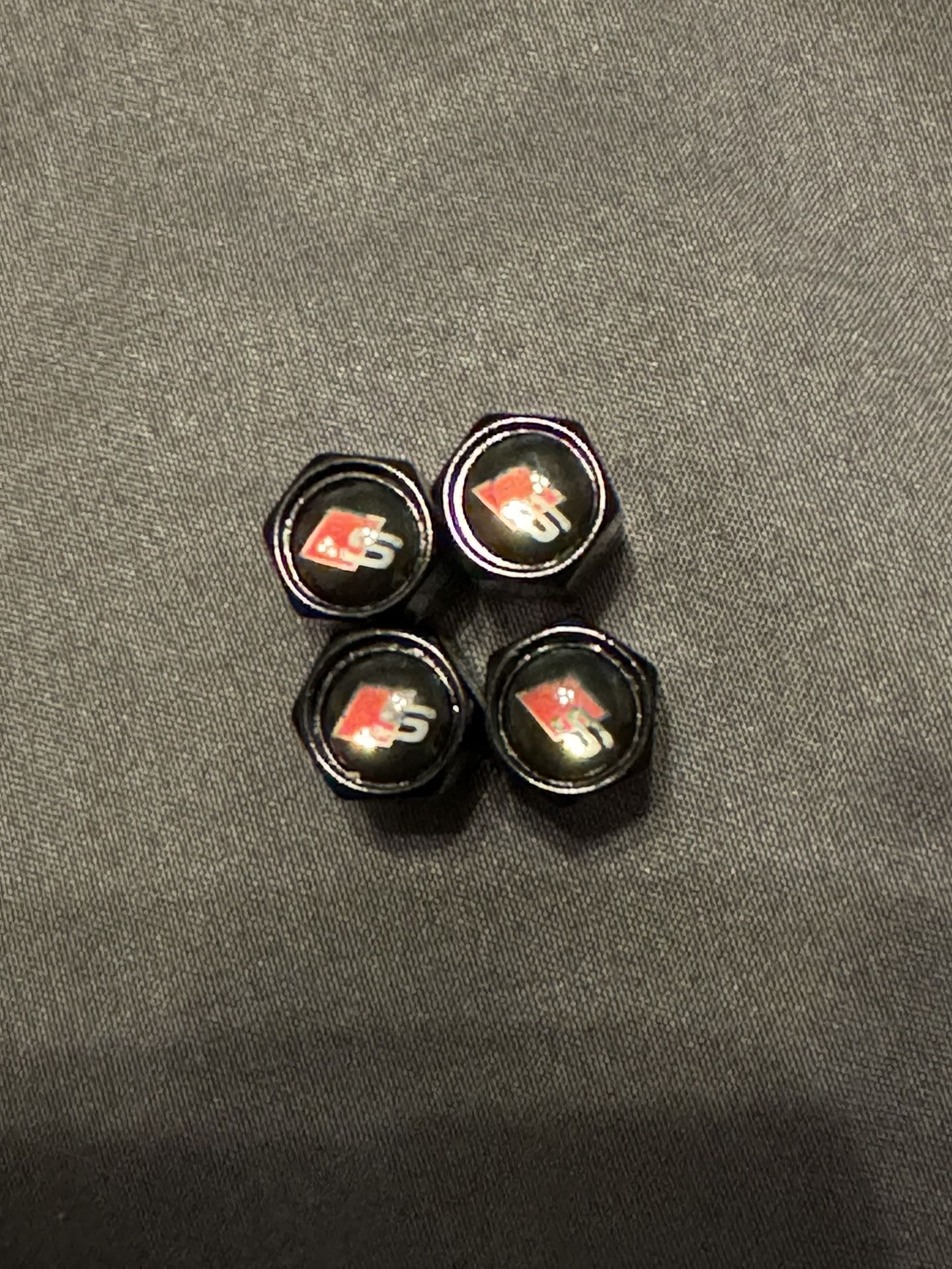 *BRAND NEW* AUDI IS TIRE VALVE CAPS