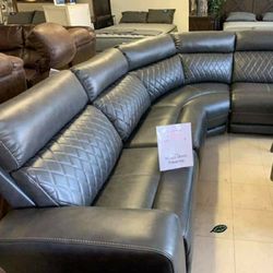 Samperstone Gray LAF Power Reclining Sectional