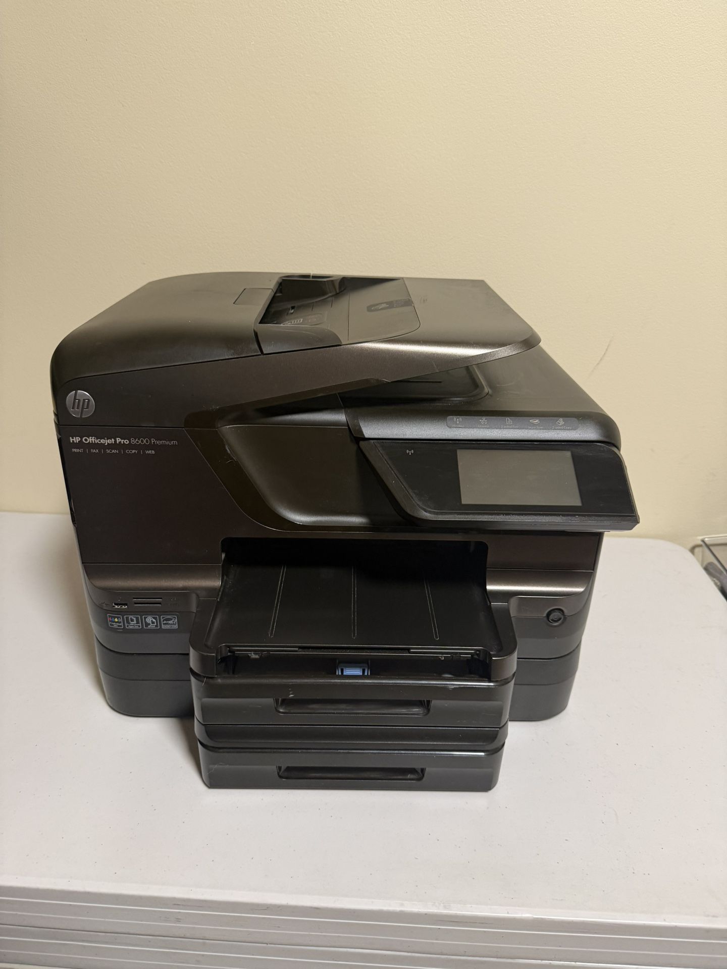HP Officejet Pro 8600 All-in-One Wireless Color Printer With 2 Paper Trays!
