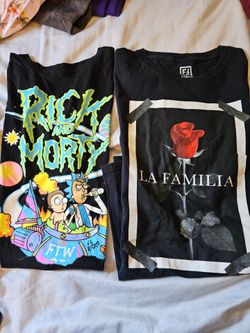 Two Black Graphic T-Shirts Bundle