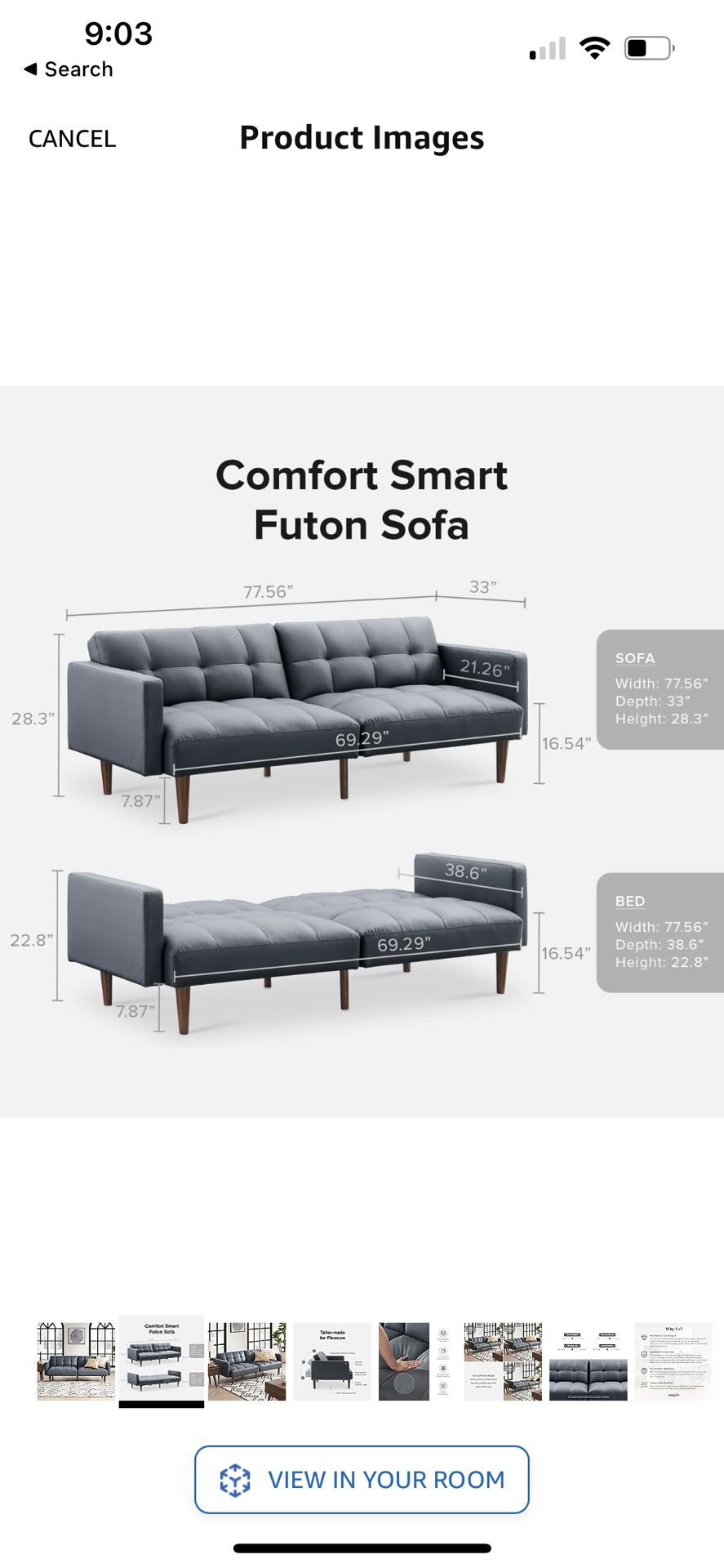 mopio Aaron Couch, Futon Sofa Bed for Sale in Los Angeles, CA OfferUp
