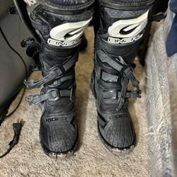 O’Neal Moto X Rider Boots Size 13 and extra large fox racing titan sport jacket