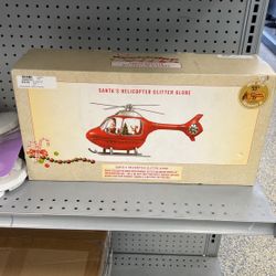 Cracker Barrel Santa’s Helicopter Globe 