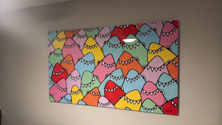 Title: Welzie Rainbow Shark Posse - #1/99 Aluminum - 35x60
